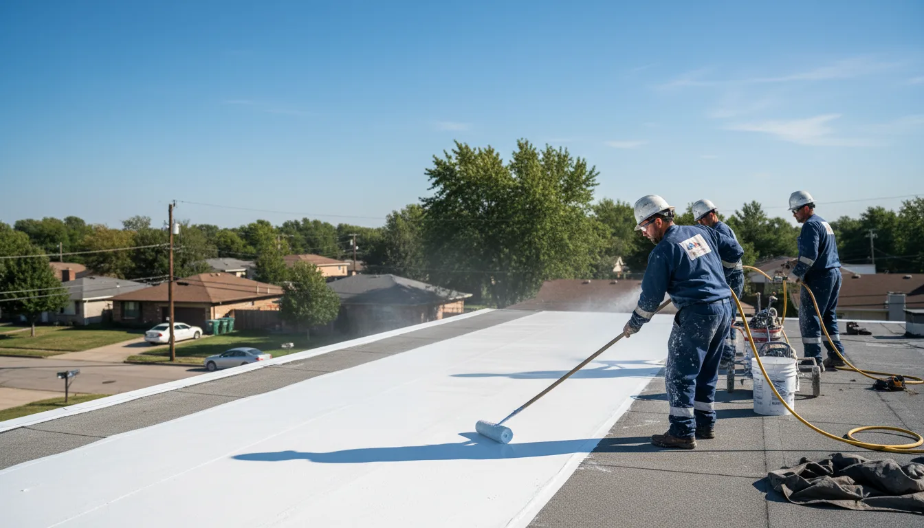 Commercial roof coating in Courtland, MS near me